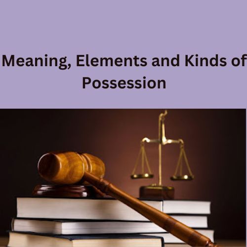 Meaning, Elements and Kinds of Possession - Kvell law